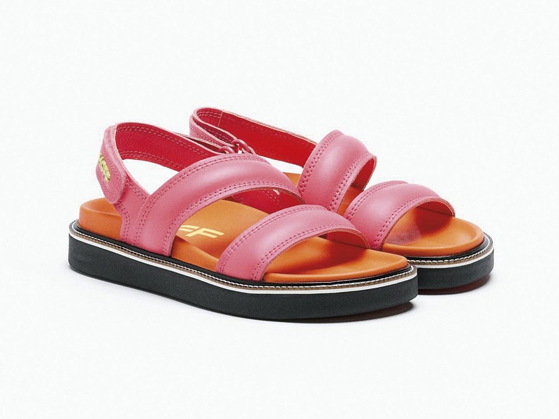 Wide strap sandals