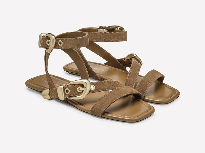 Roman sandals link straps, buckles and ankles