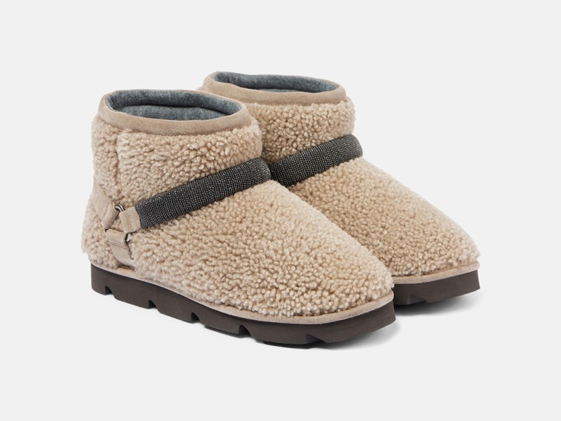 FURS AND HIDES: Among the favorites for winter footwear