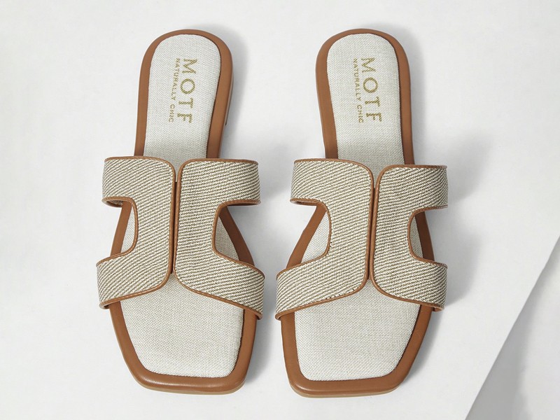 Straps and buckles shape uppers for summer sandals