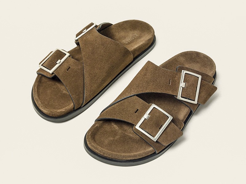 Hardware transforms sandals through buckles, studs and crossings