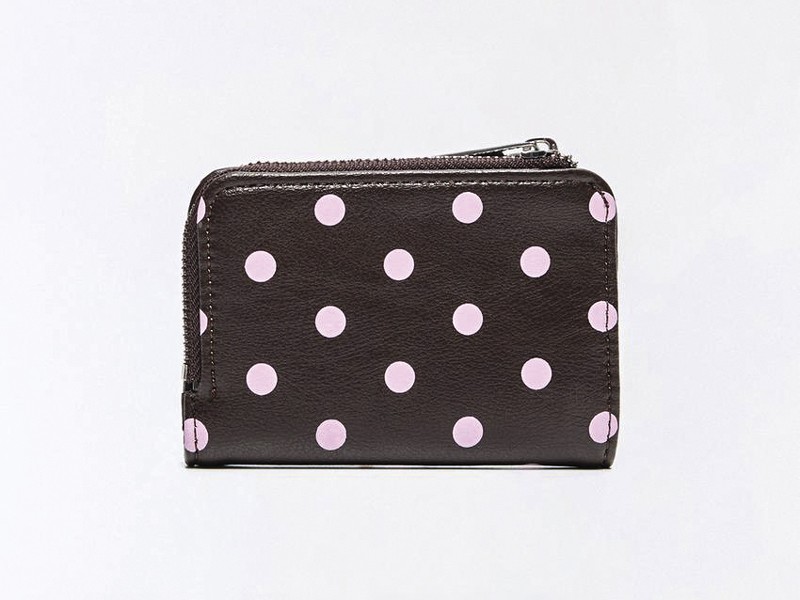 Two-tone contrasts define polka-dot footwear and bags