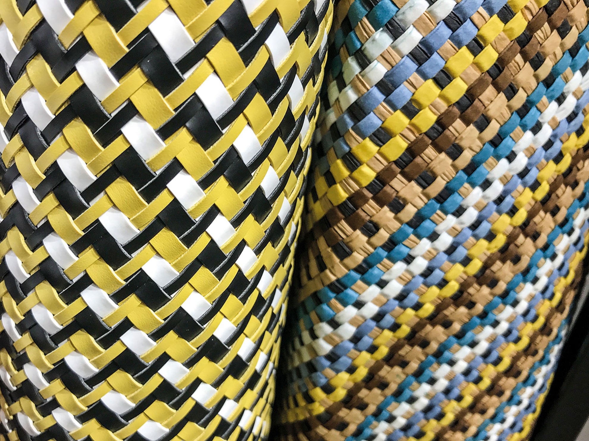 Interwoven and net materials: for fresh and handmade designs