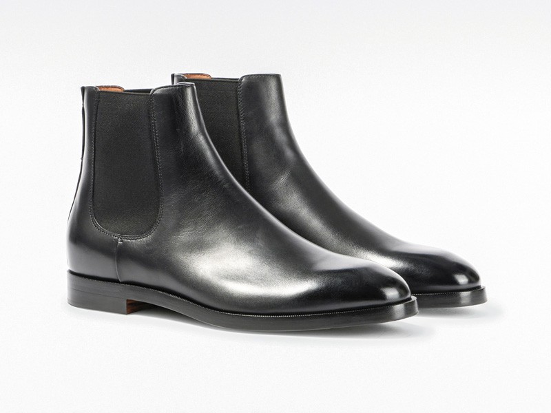 Botines Chelsea y de vestir para hombre en cuero liso