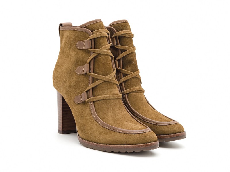 High lace-up booties