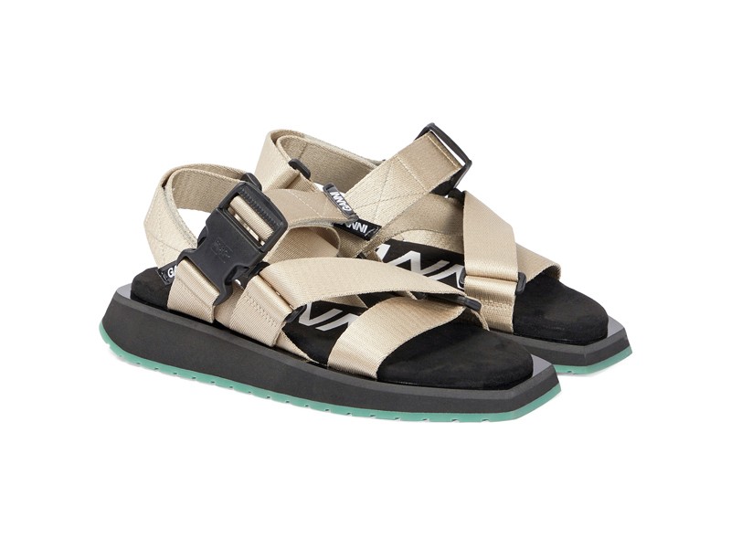 Wide strap sandals