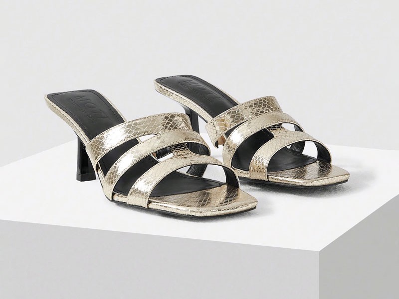 High-heeled sandals