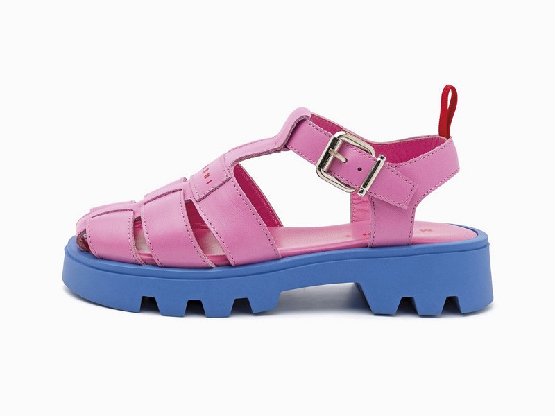 Open children's shoes