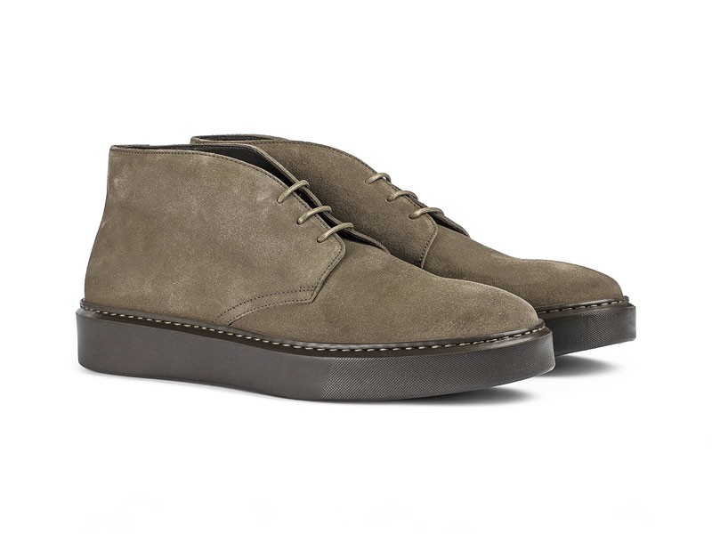 Lace-up casual booties