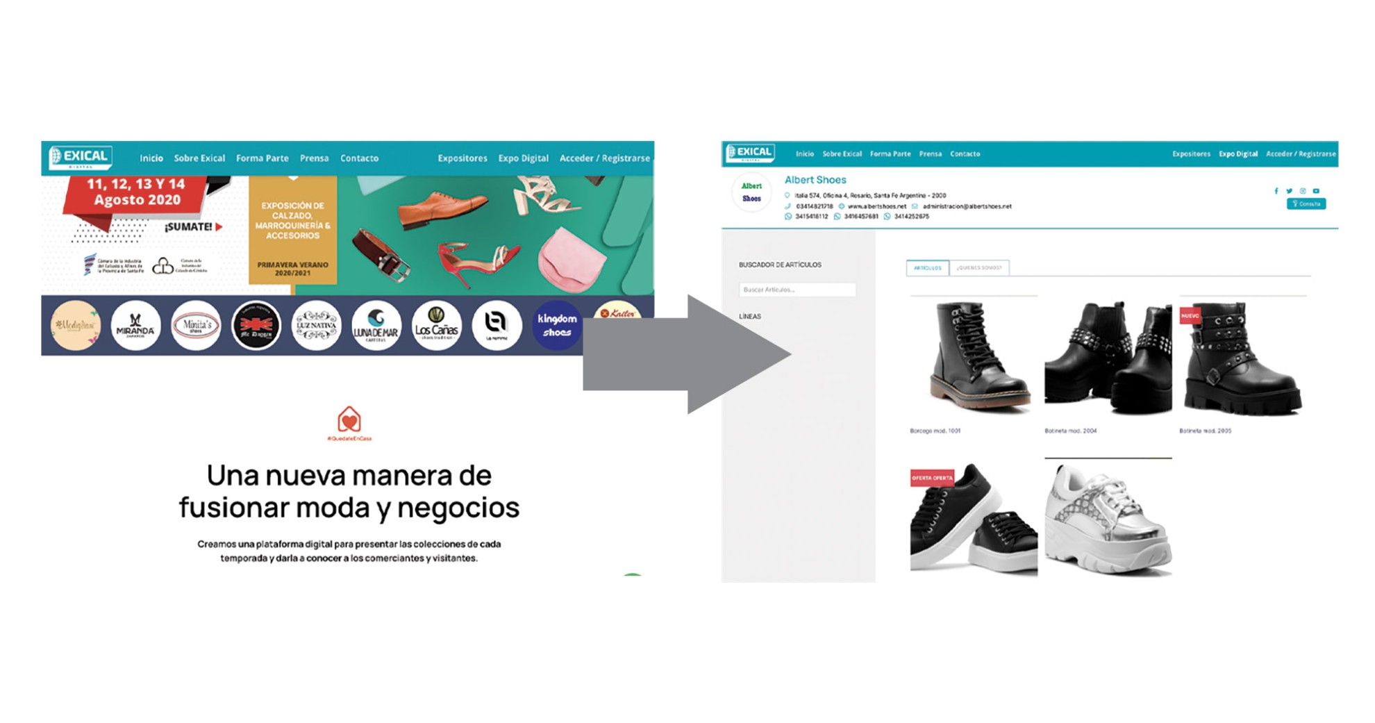 Argentine footwear fairs: virtual