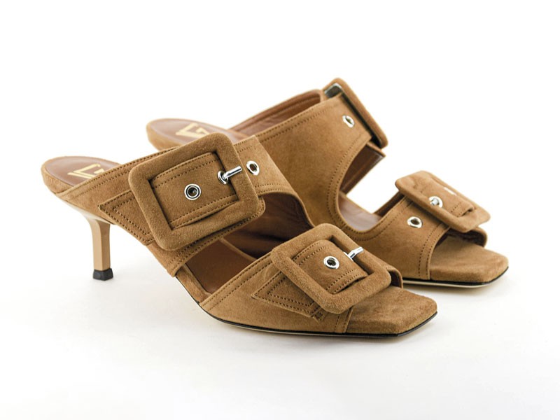 High-heeled sandals