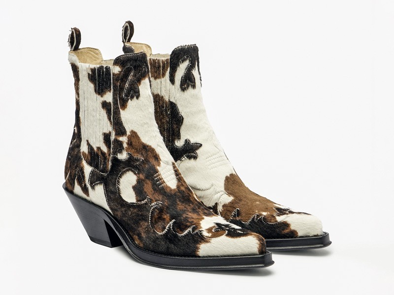 Animal prints move into boots and utility details