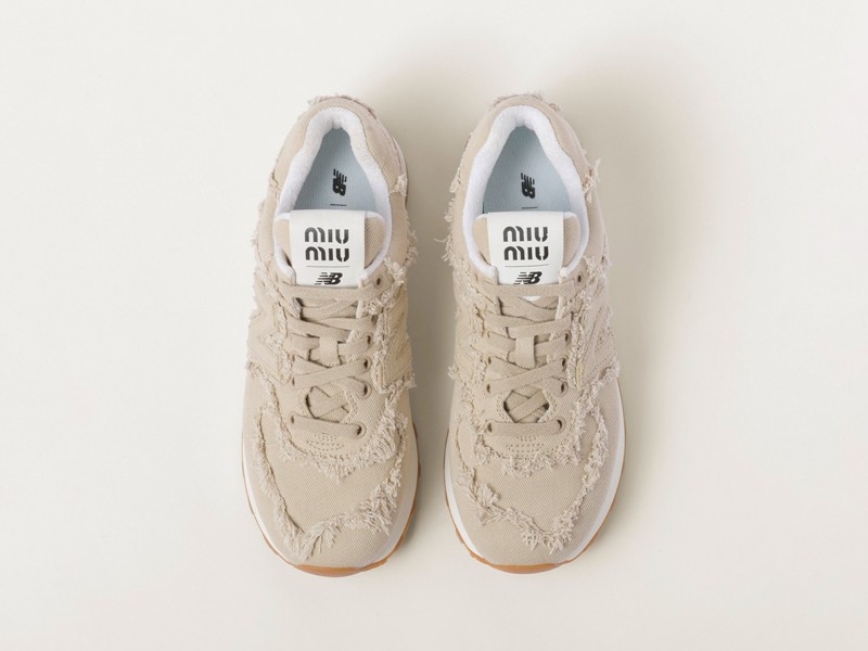 The frayed sneakers by NEW BALANCE and MIU MIU