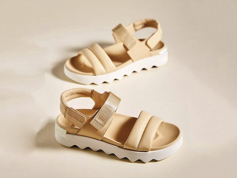 Wide strap sandals