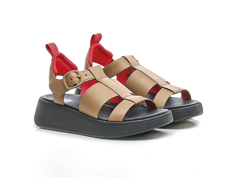 Wide strap sandals