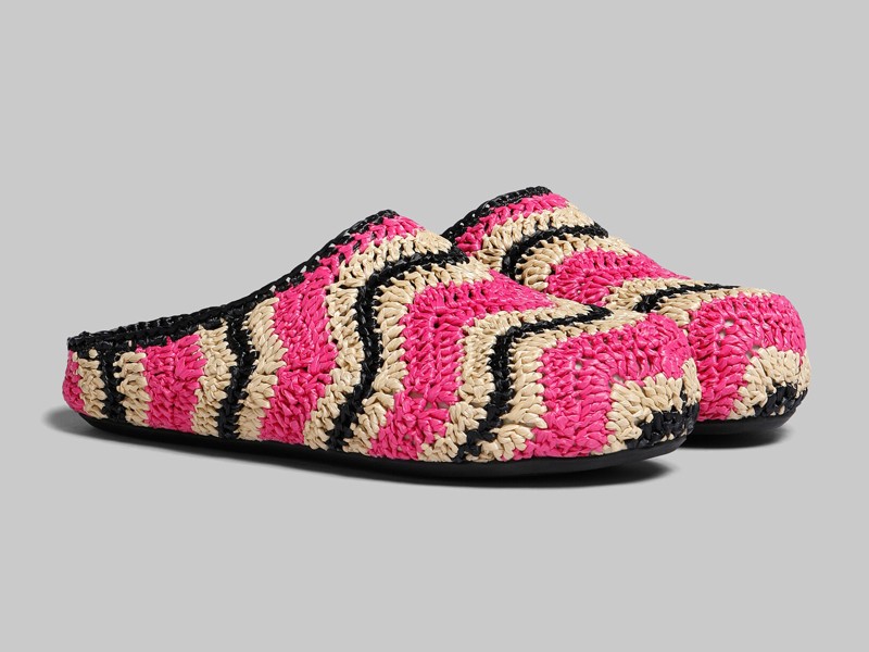 Anticipos Verano 23/24.  Exclusivas rafias croché multicolores para  los nuevos modelos de MARNI