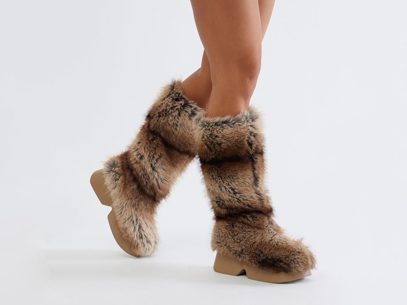 FURS AND HIDES: Among the favorites for winter footwear