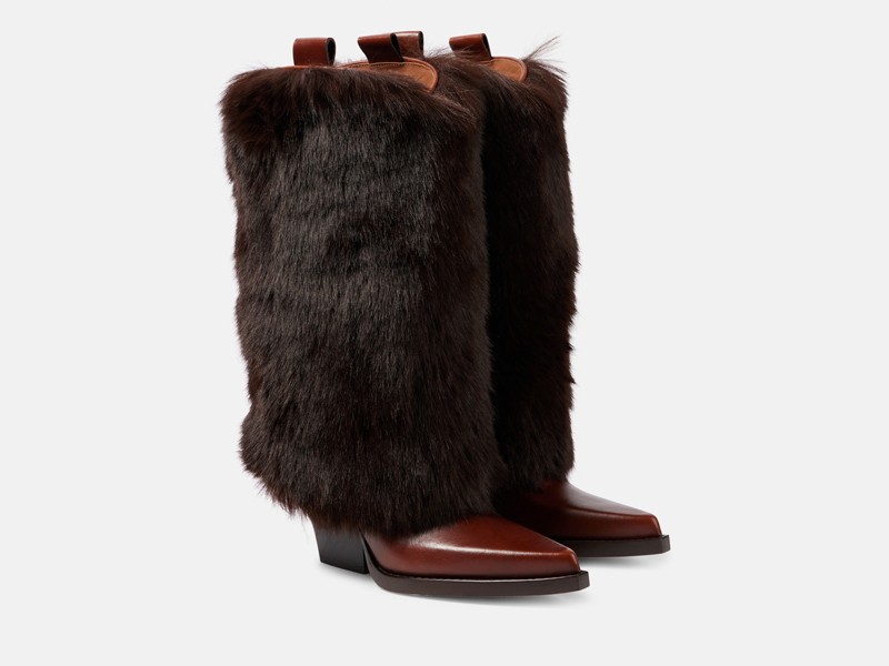 FURS AND HIDES: Among the favorites for winter footwear