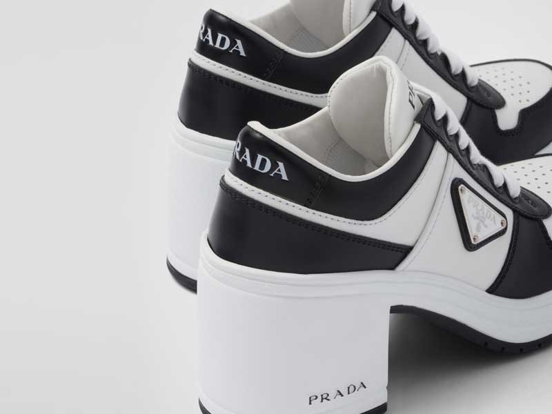 EXCLUSIVE. PRADA puts heels on sports shoes