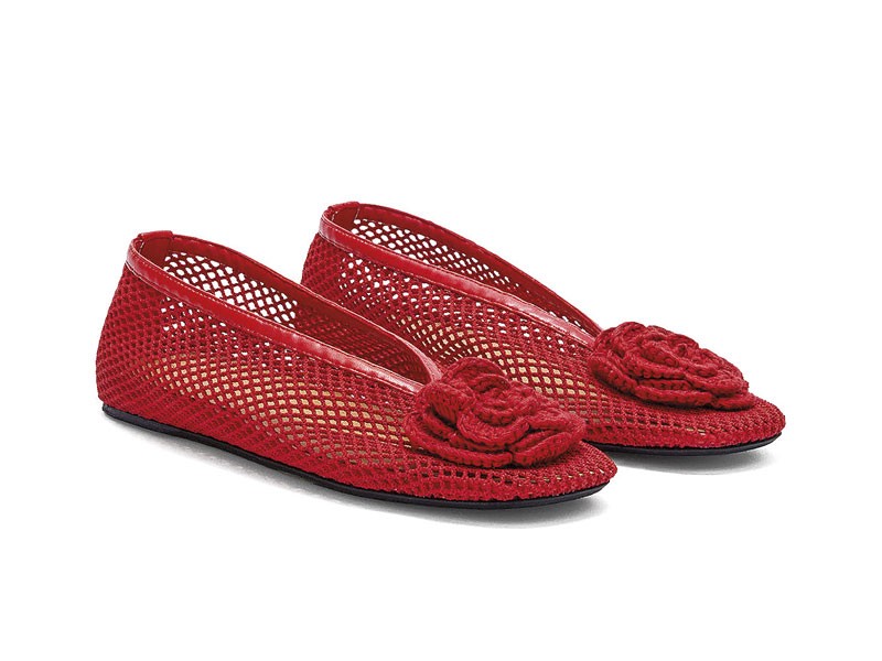 BALLERINAS BALERINAS MARY JANE GUILLEMRINAS MUJER CALZADO TENDENCIA PRIMAVERA VERNAO 2026 2027 SERMA167B1020177_06P_2.jpg Mesh ballerinas explore openwork, color and texture