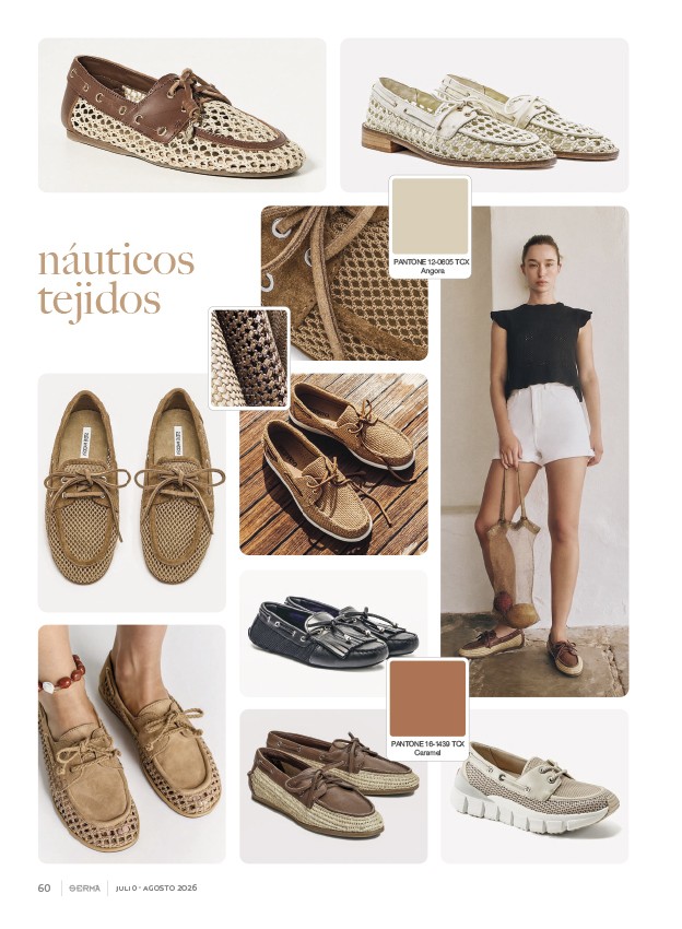 SERMA158-64.jpg Woven boat shoes coordinate openwork, edges and laces